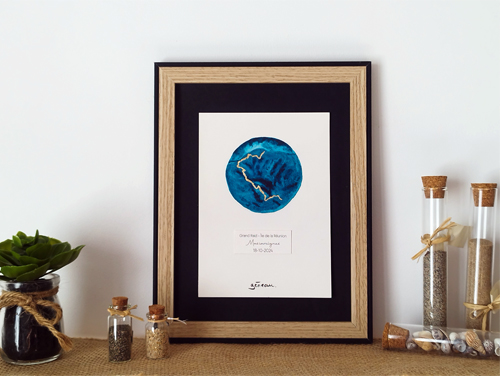 Aquarelle Marathon Ile de la réunion La diagonale des fous